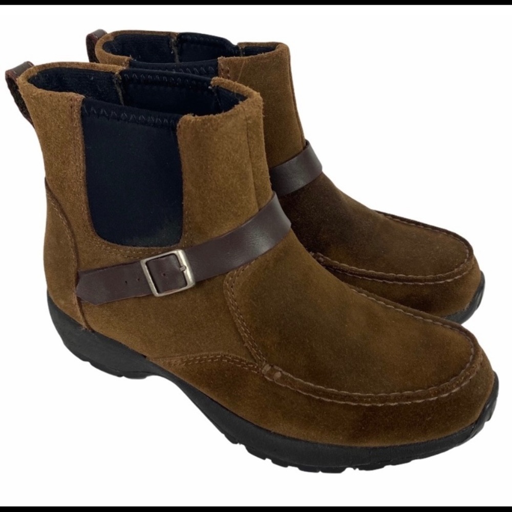 Lands’ End Ankle Boots Suede Size 7